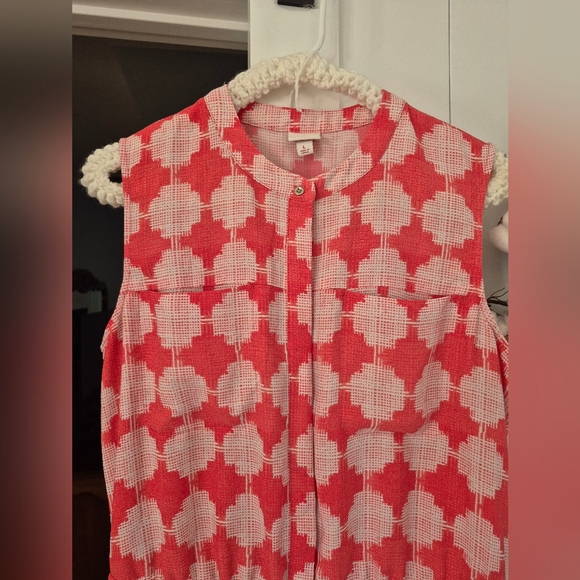 Merona Dresses & Skirts - Merona Pink and White Checkered Summer Midi Dress